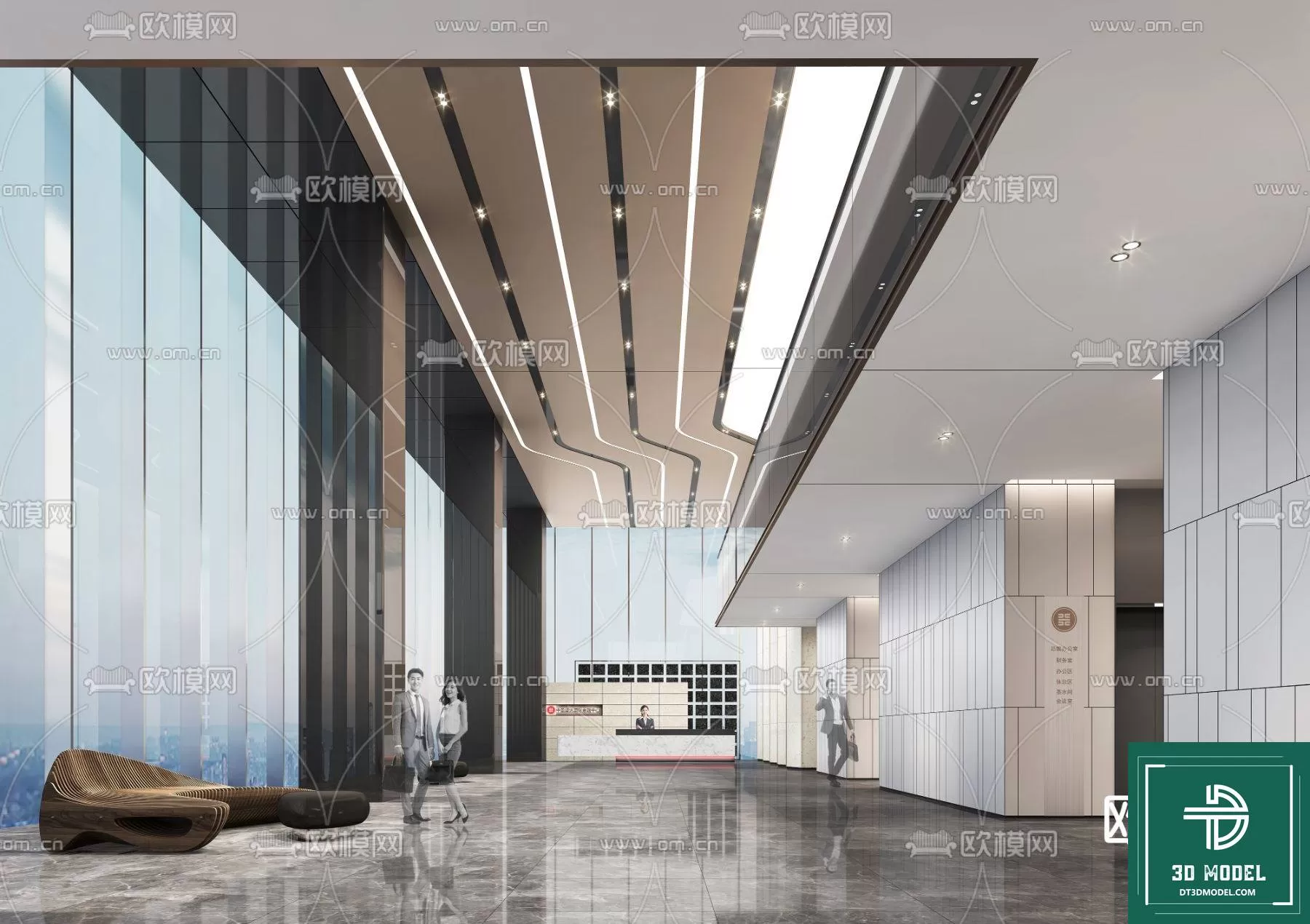 HOTEL LOBBY – 3D SCENES – 3D MODELS – 012