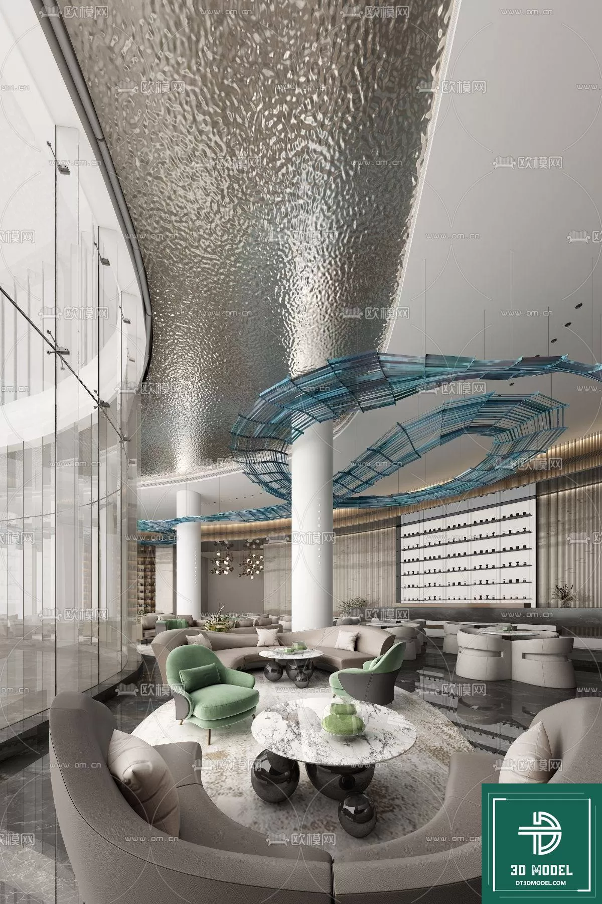 HOTEL LOBBY – 3D SCENES – 3D MODELS – 017