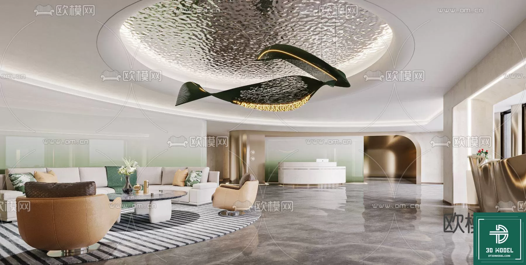 HOTEL LOBBY – 3D SCENES – 3D MODELS – 018