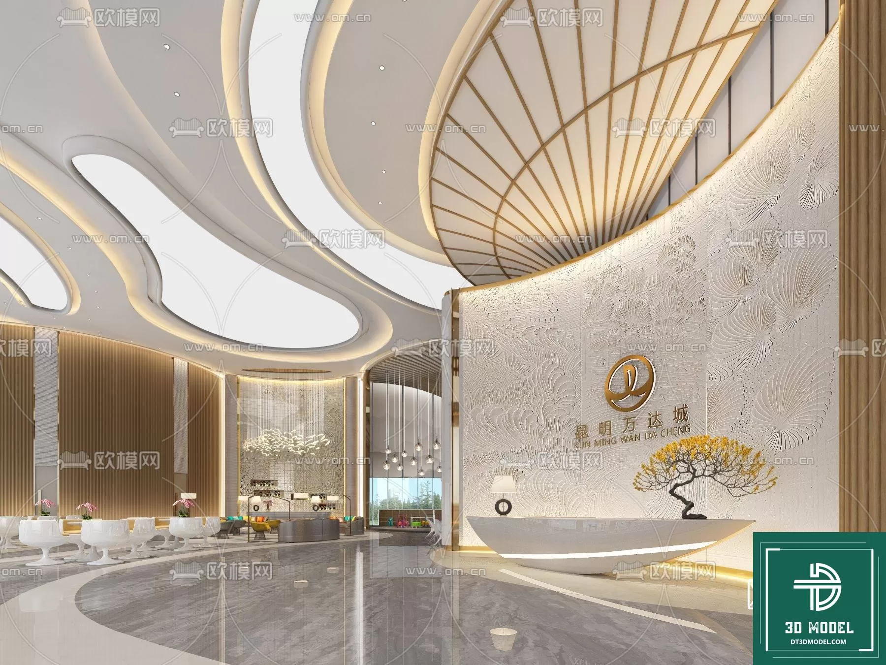 HOTEL LOBBY – 3D SCENES – 3D MODELS – 020