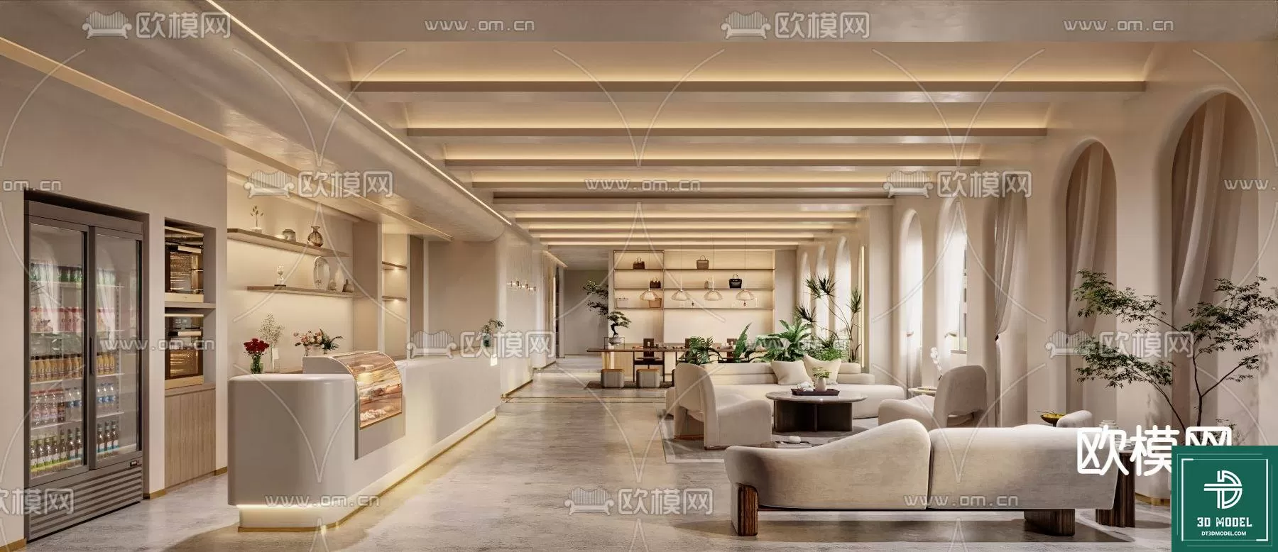 HOTEL LOBBY – 3D SCENES – 3D MODELS – 021