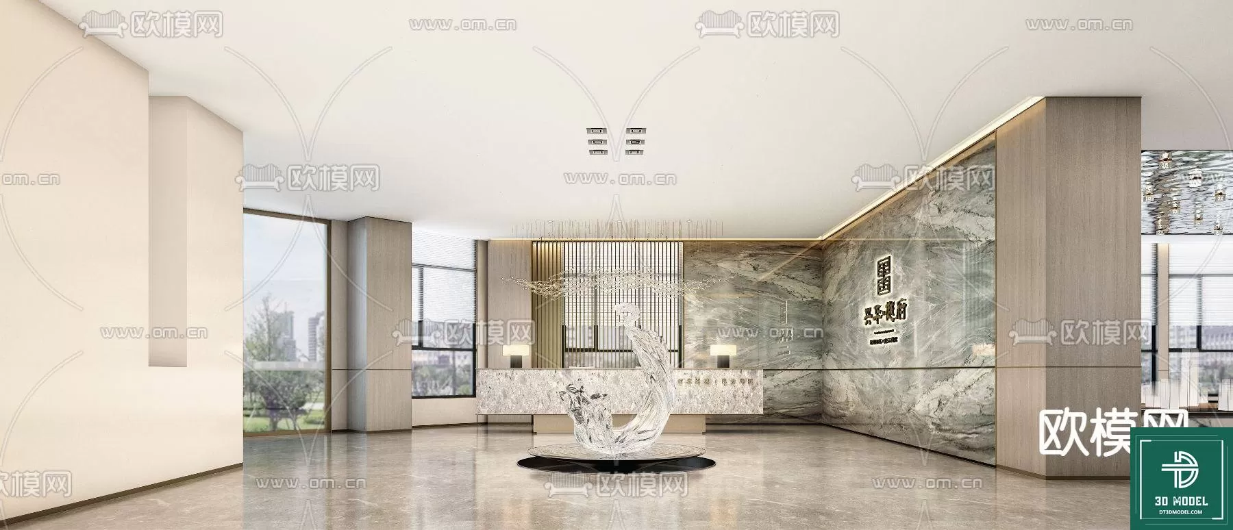 HOTEL LOBBY – 3D SCENES – 3D MODELS – 022