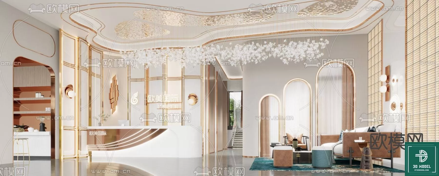 HOTEL LOBBY – 3D SCENES – 3D MODELS – 023