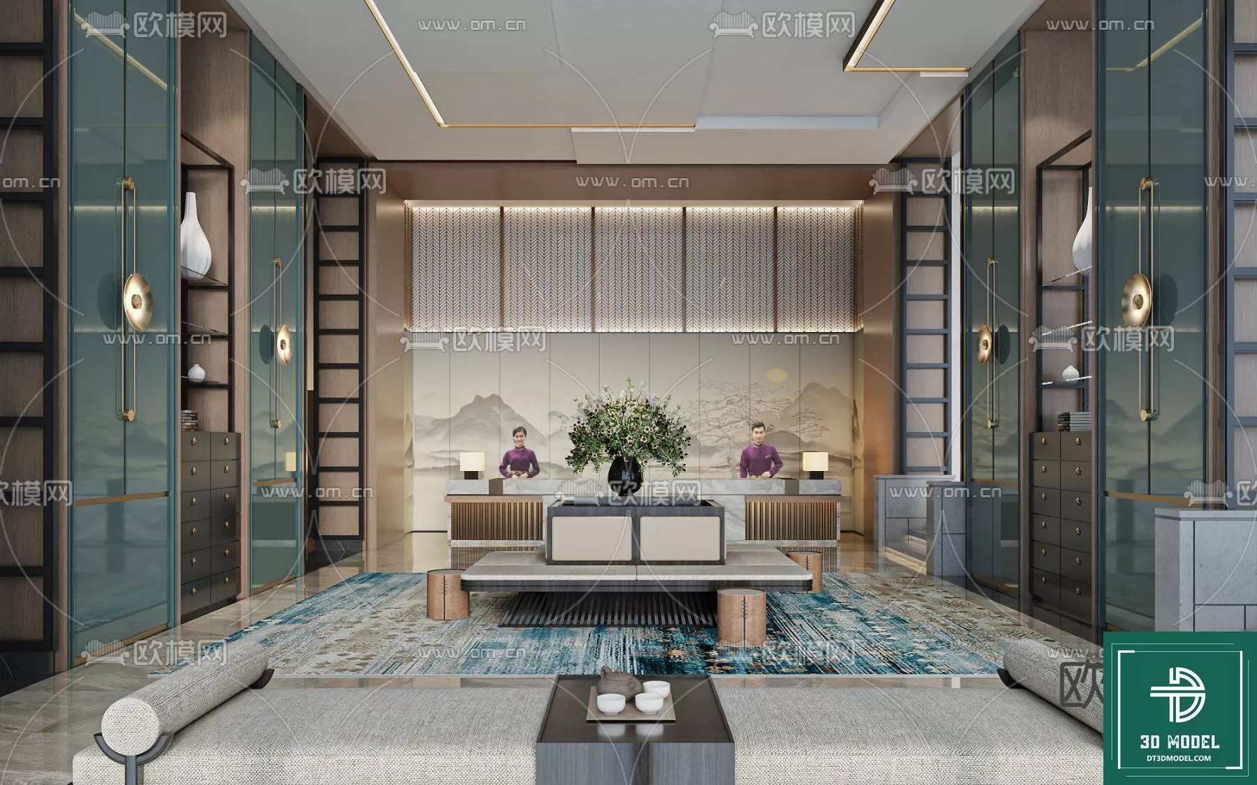 HOTEL LOBBY – 3D SCENES – 3D MODELS – 027