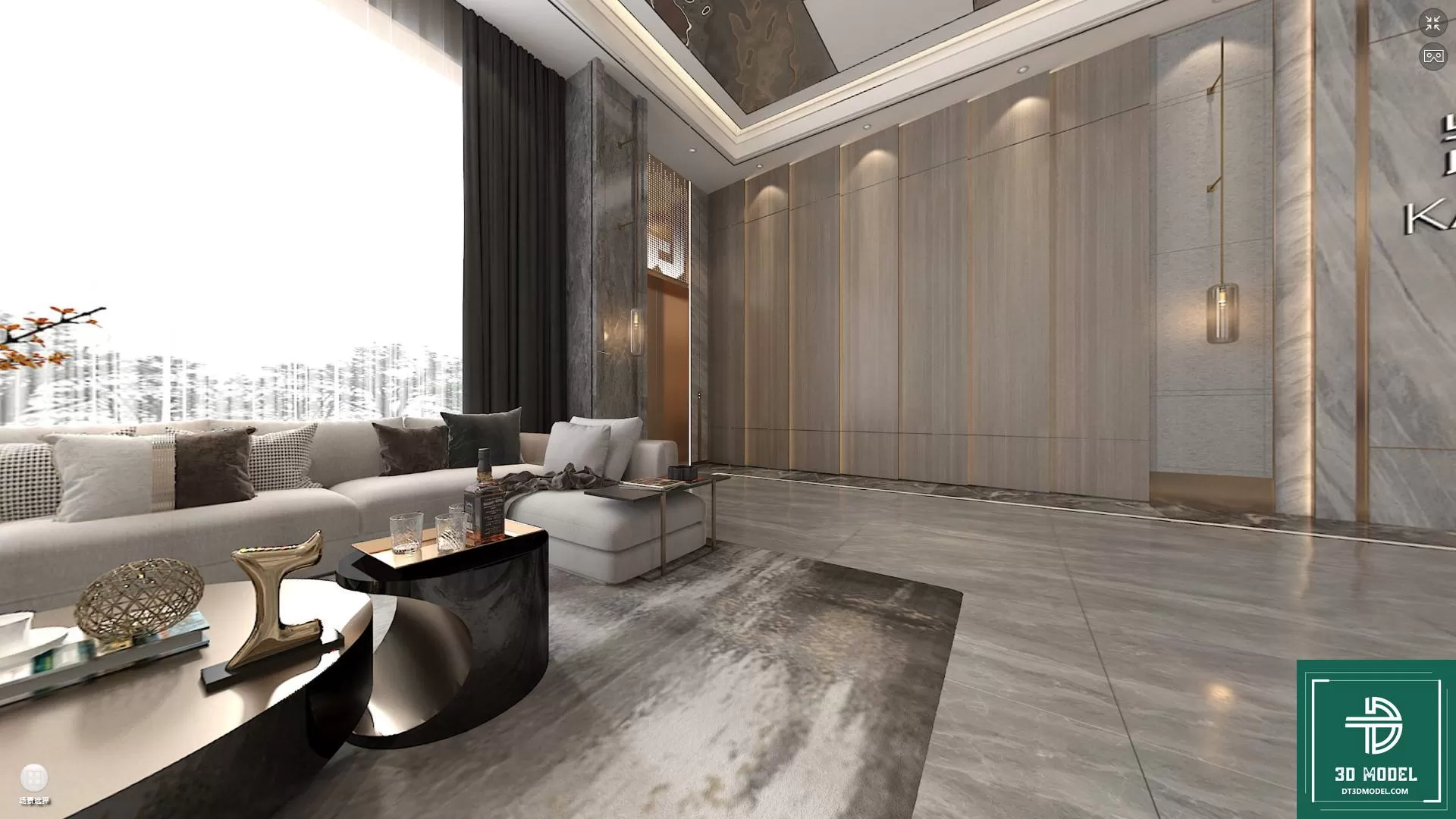 HOTEL LOBBY – 3D SCENES – 3D MODELS – 030