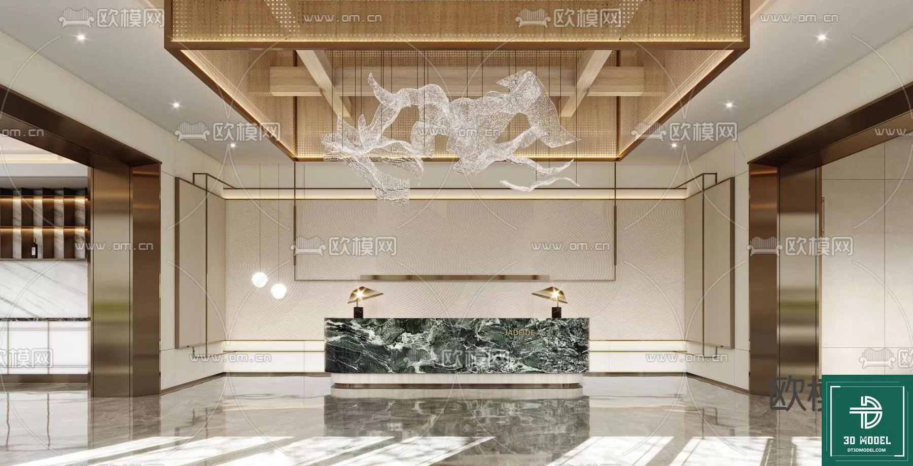 HOTEL LOBBY – 3D SCENES – 3D MODELS – 033