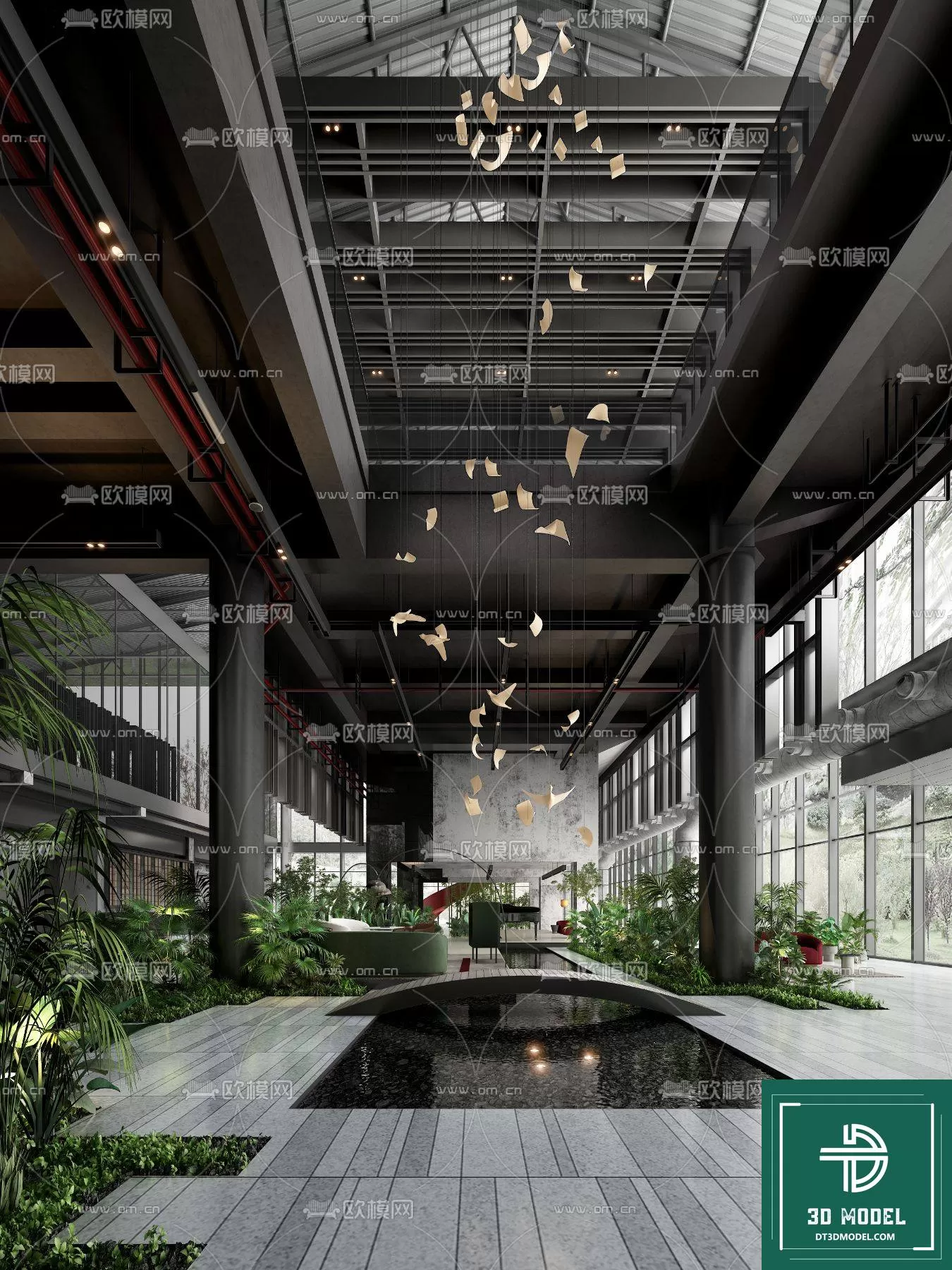 HOTEL LOBBY – 3D SCENES – 3D MODELS – 034