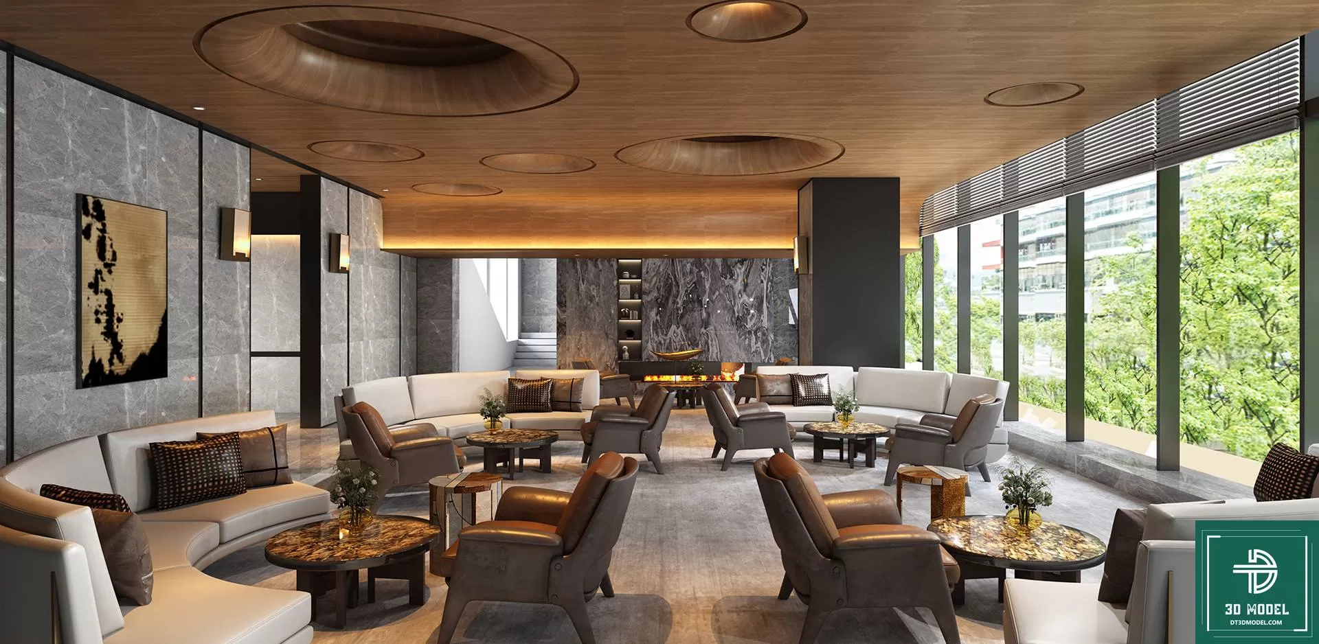 HOTEL LOBBY – 3D SCENES – 3D MODELS – 035