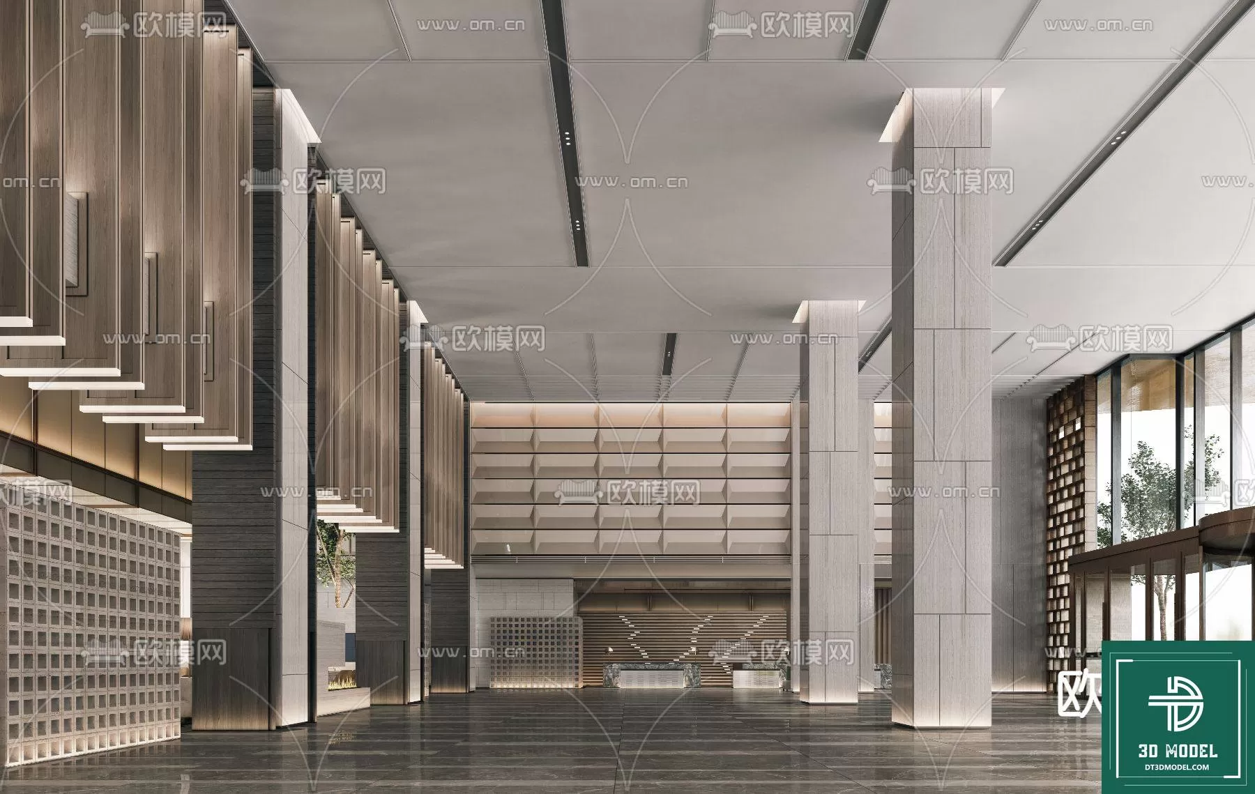 HOTEL LOBBY – 3D SCENES – 3D MODELS – 036