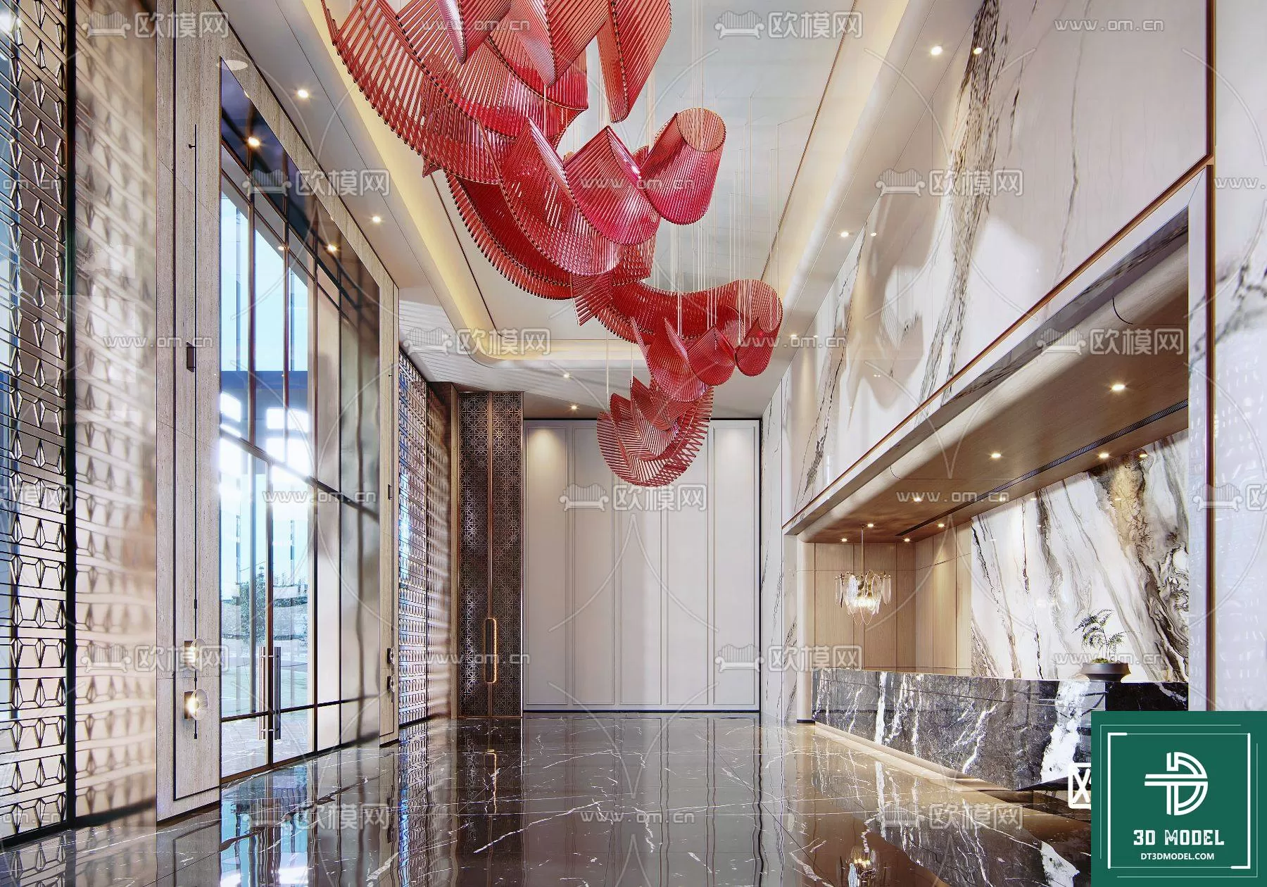 HOTEL LOBBY – 3D SCENES – 3D MODELS – 037