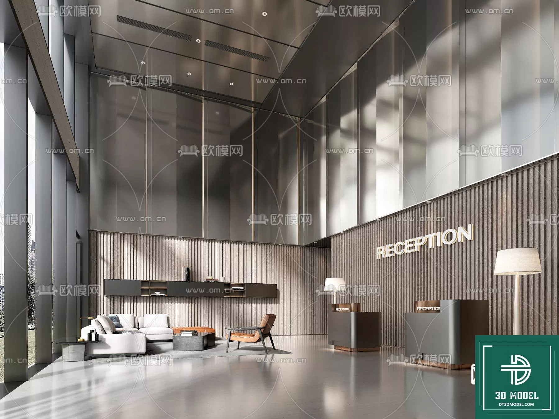 HOTEL LOBBY – 3D SCENES – 3D MODELS – 043