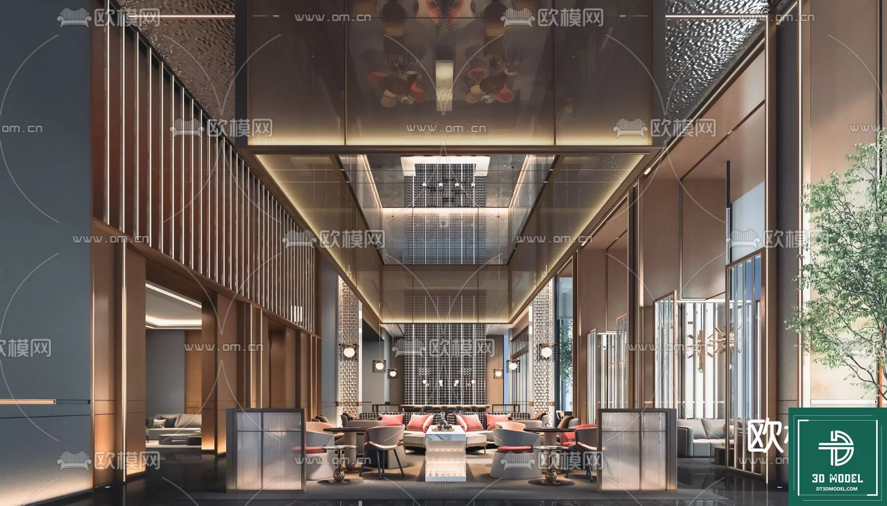 HOTEL LOBBY – 3D SCENES – 3D MODELS – 044