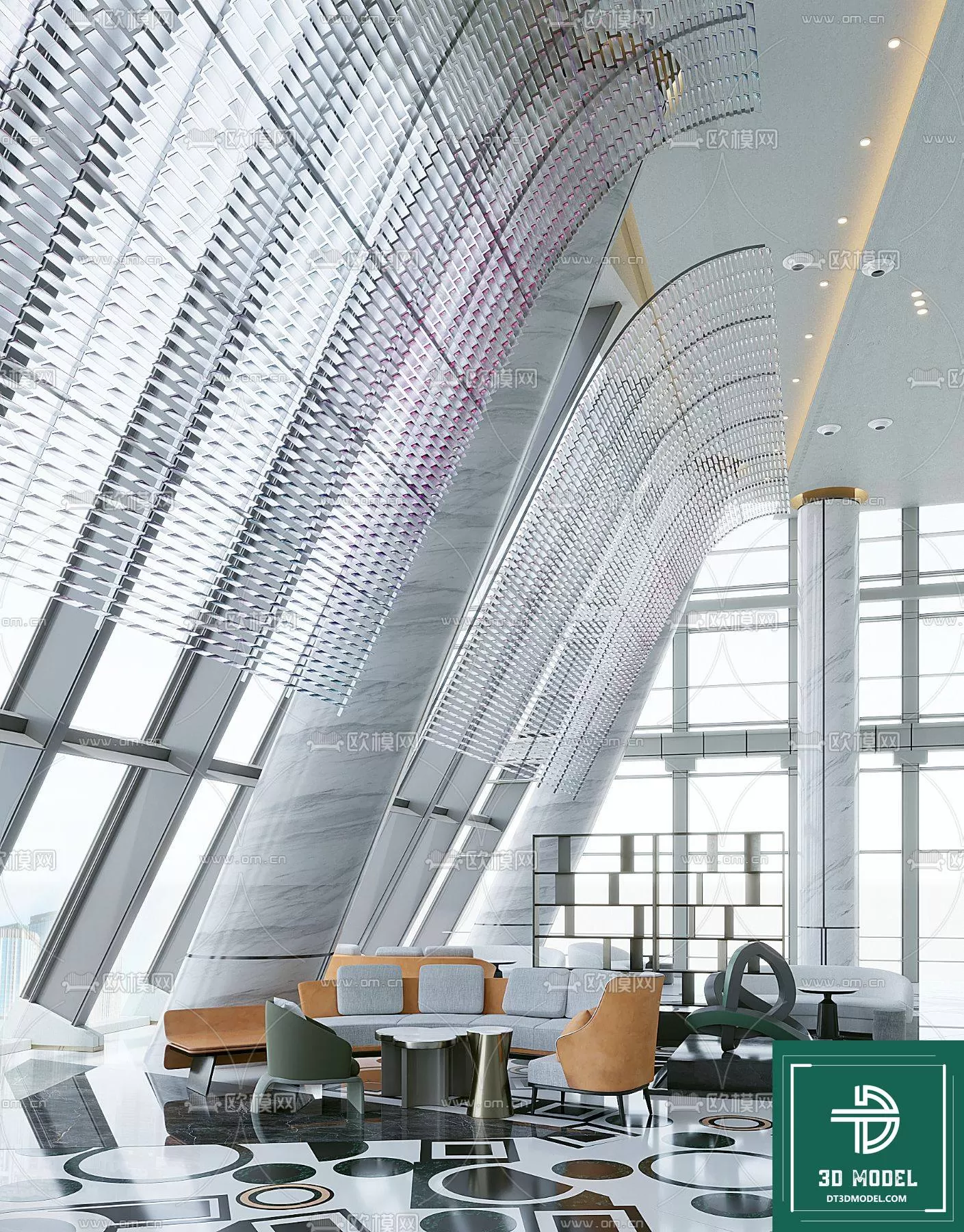 HOTEL LOBBY – 3D SCENES – 3D MODELS – 045