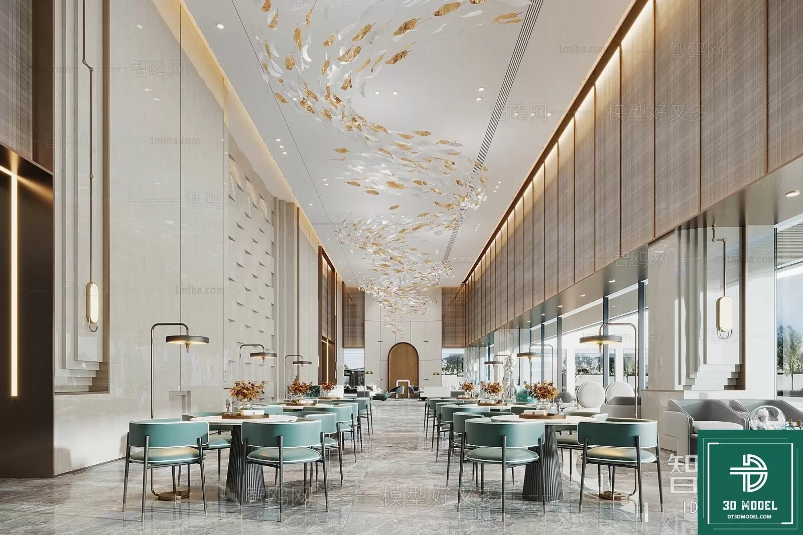 HOTEL LOBBY – 3D SCENES – 3D MODELS – 047