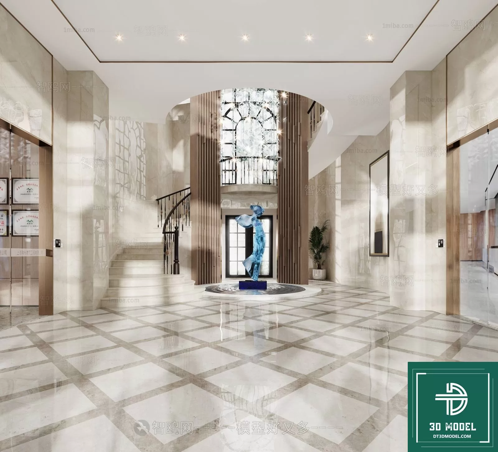HOTEL LOBBY – 3D SCENES – 3D MODELS – 060