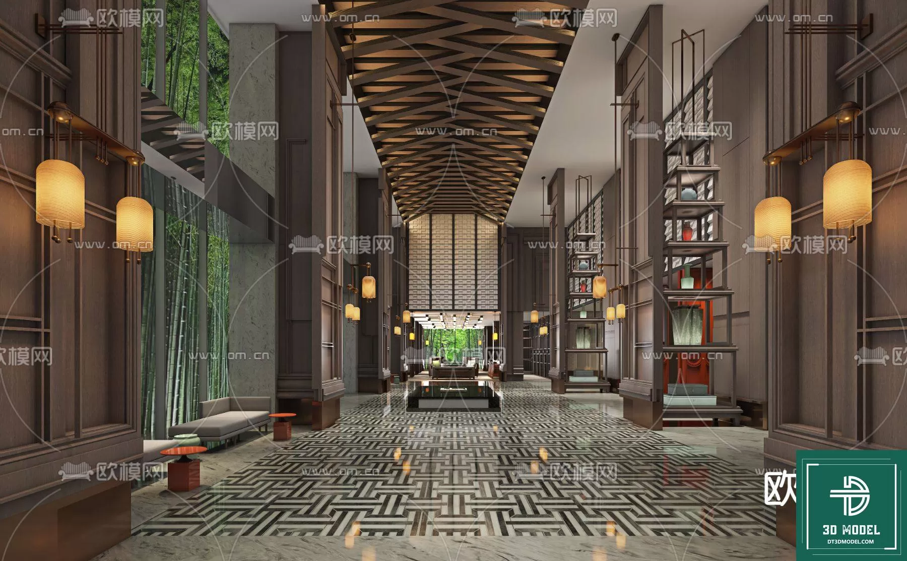 HOTEL LOBBY – 3D SCENES – 3D MODELS – 064