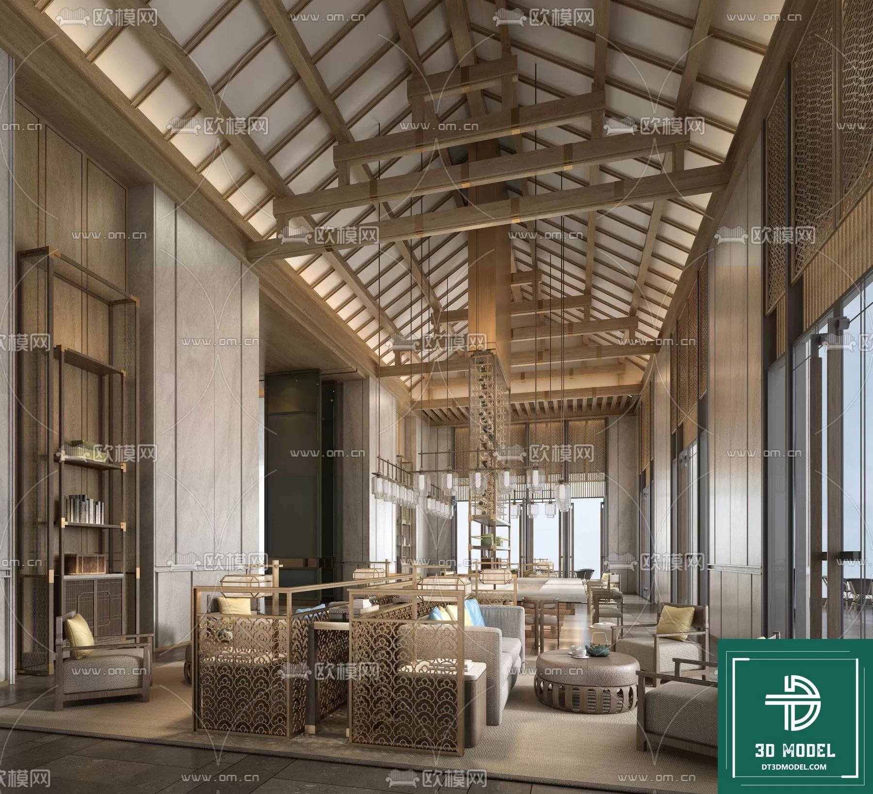 HOTEL LOBBY – 3D SCENES – 3D MODELS – 065