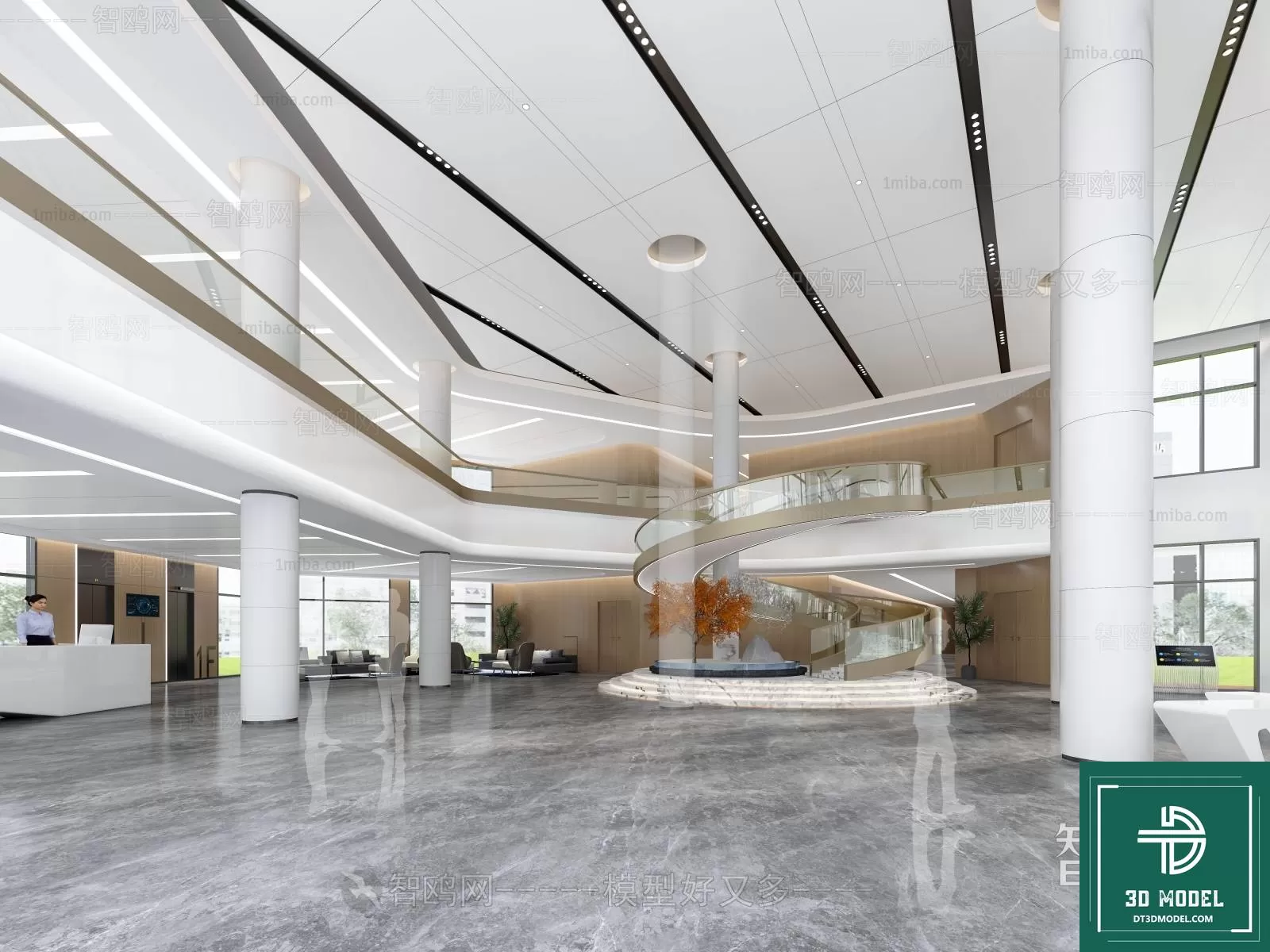 HOTEL LOBBY – 3D SCENES – 3D MODELS – 068