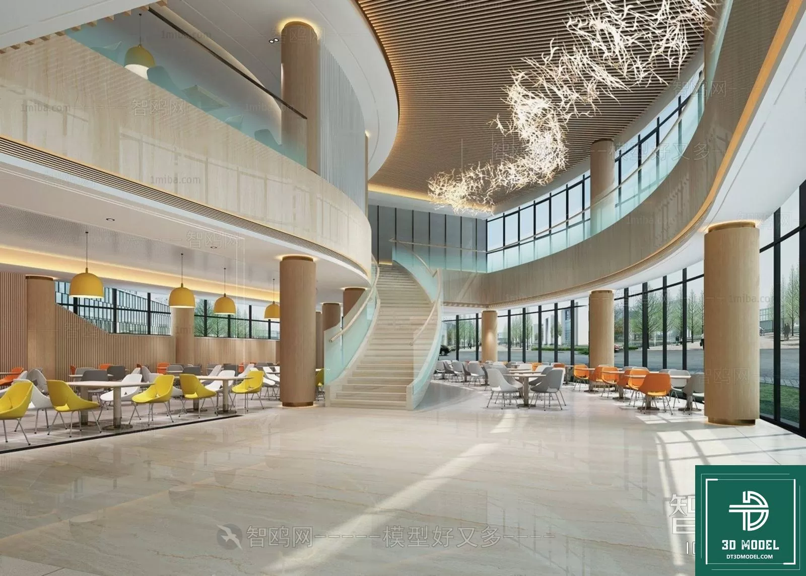 HOTEL LOBBY – 3D SCENES – 3D MODELS – 070