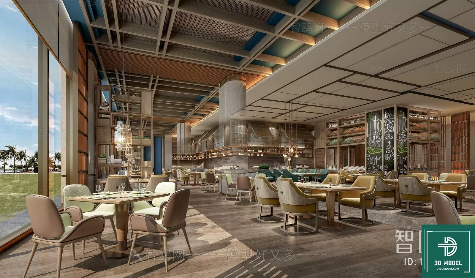 HOTEL LOBBY – 3D SCENES – 3D MODELS – 074