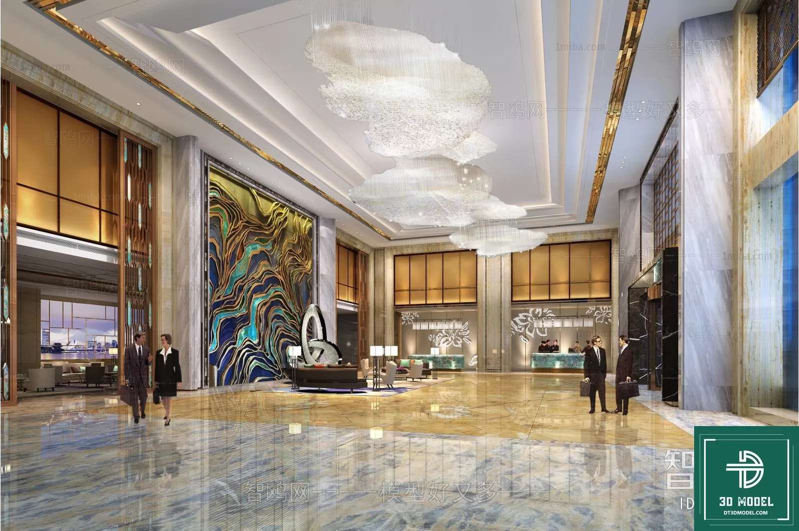 HOTEL LOBBY – 3D SCENES – 3D MODELS – 081