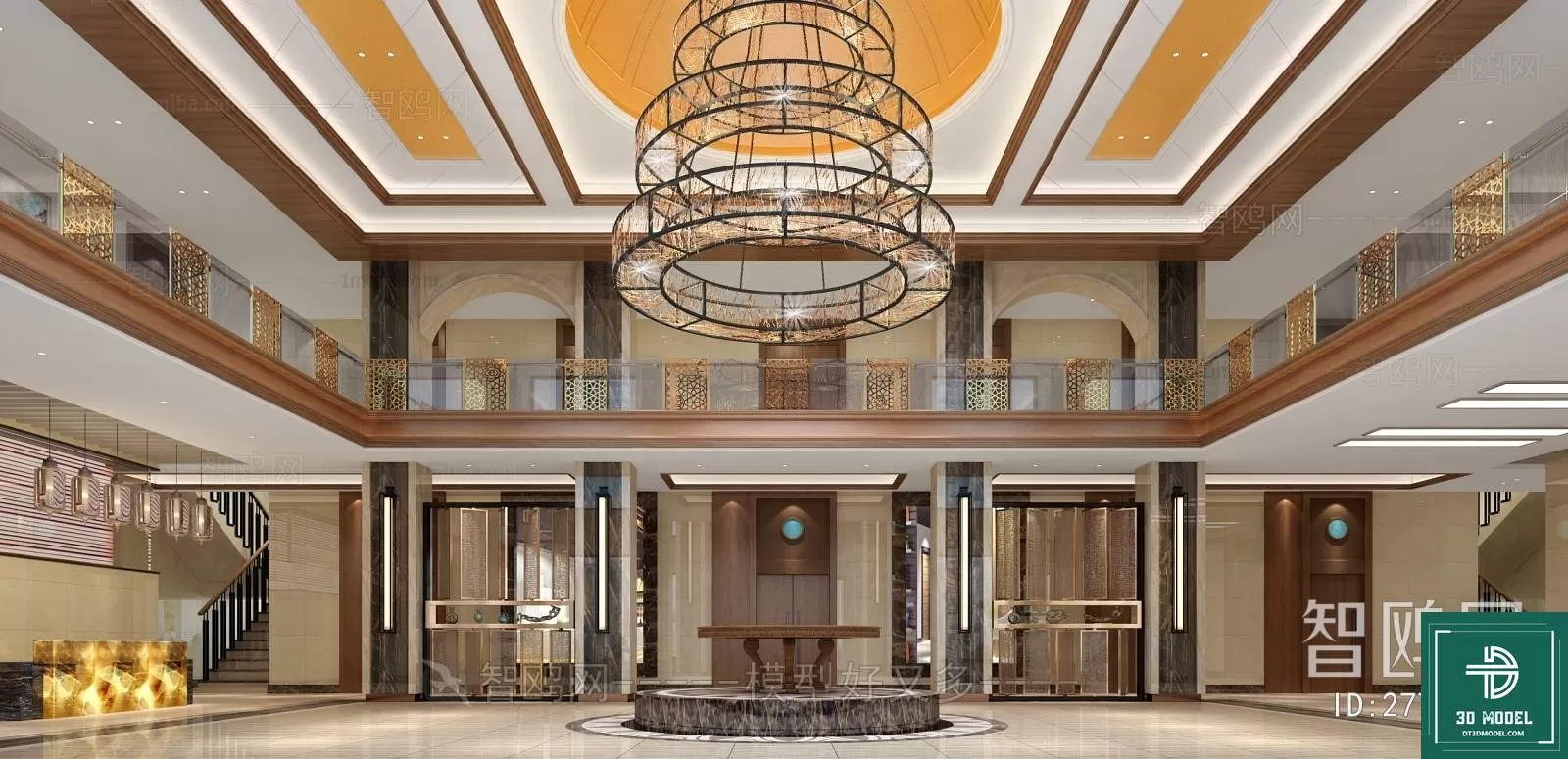 HOTEL LOBBY – 3D SCENES – 3D MODELS – 082