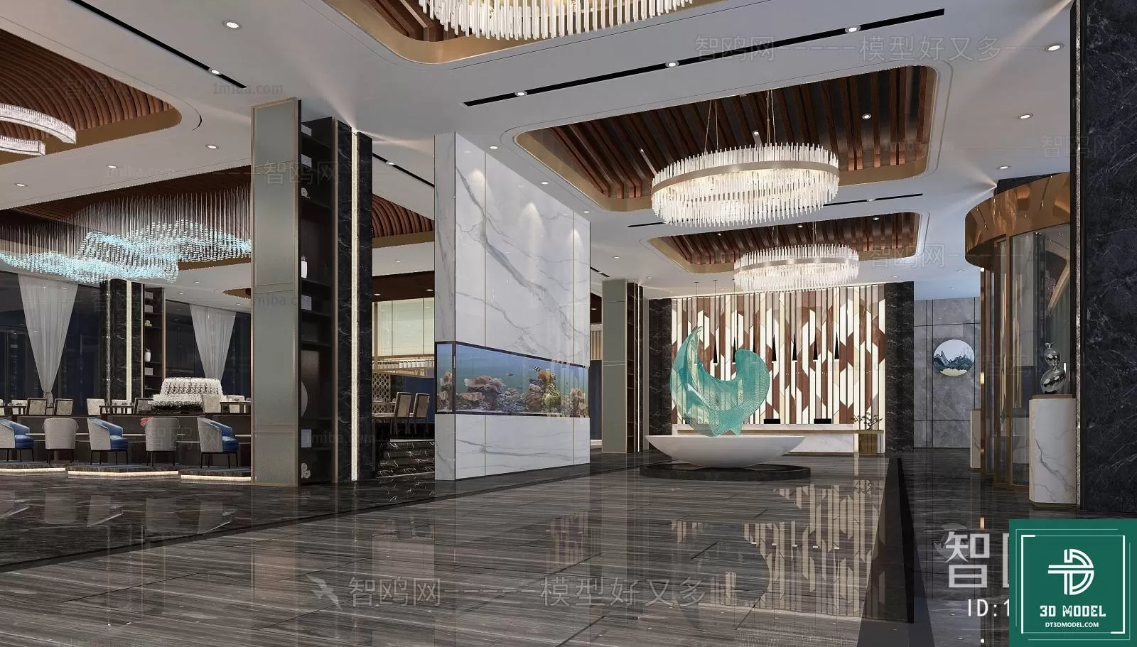 HOTEL LOBBY – 3D SCENES – 3D MODELS – 084