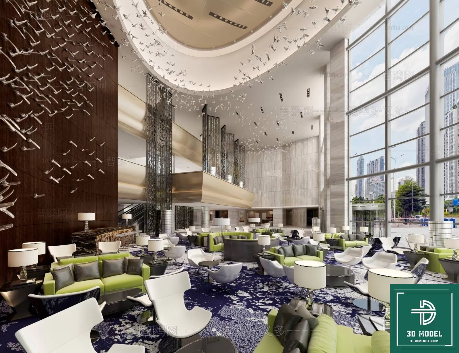 HOTEL LOBBY – 3D SCENES – 3D MODELS – 088