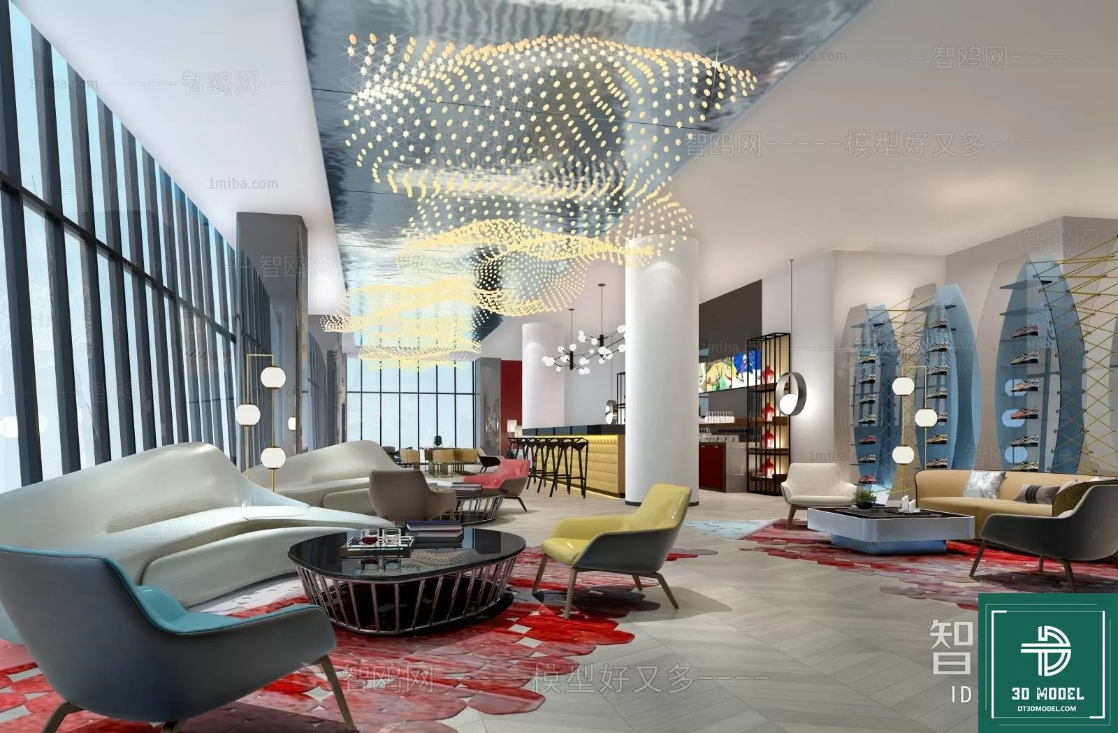 HOTEL LOBBY – 3D SCENES – 3D MODELS – 093