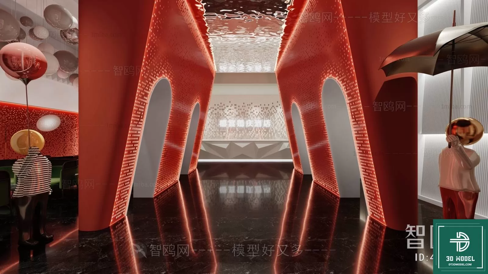 HOTEL LOBBY – 3D SCENES – 3D MODELS – 097