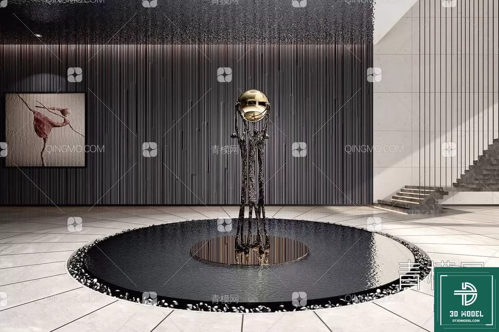 HOTEL LOBBY – 3D SCENES – 3D MODELS – 099