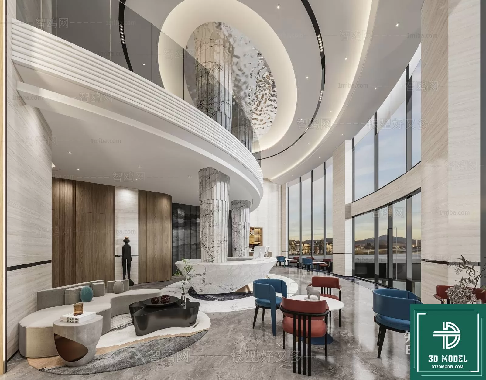 HOTEL LOBBY – 3D SCENES – 3D MODELS – 101