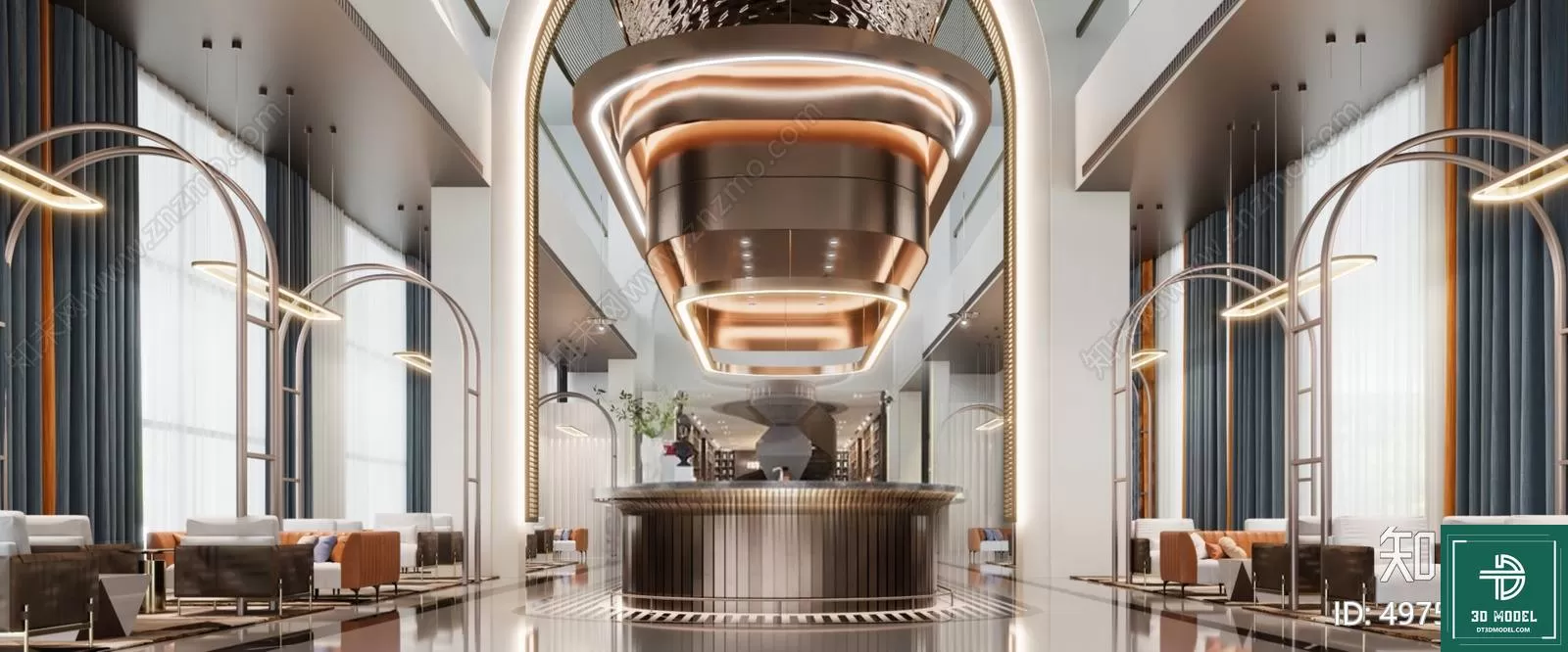 HOTEL LOBBY – 3D SCENES – 3D MODELS – 111