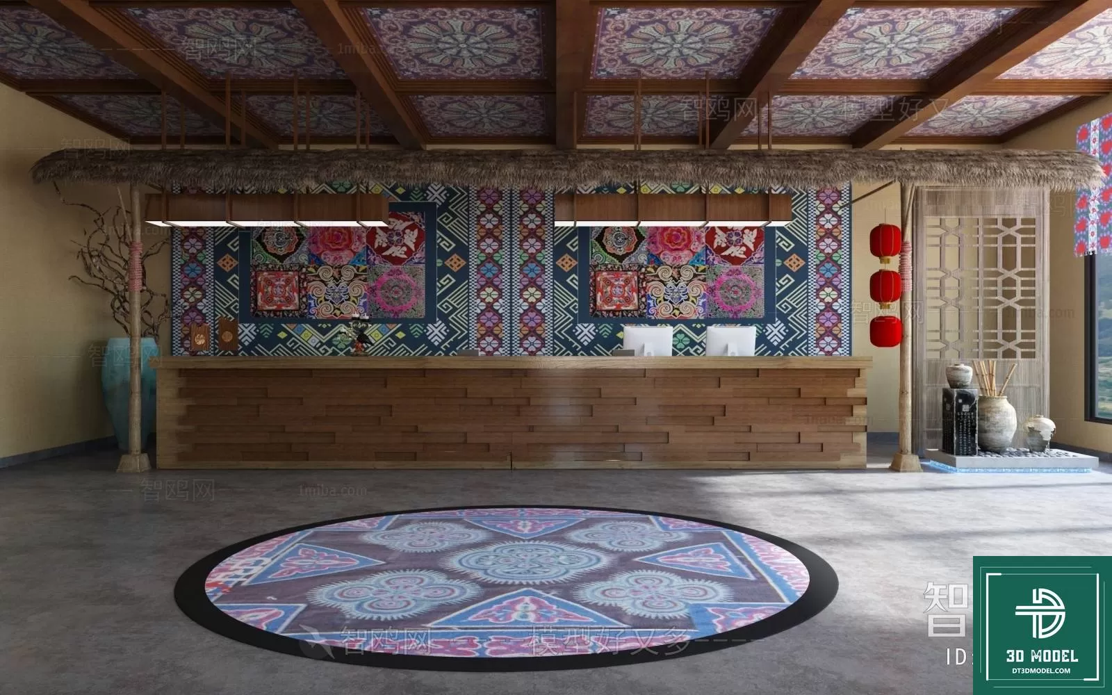 HOTEL LOBBY – 3D SCENES – 3D MODELS – 115