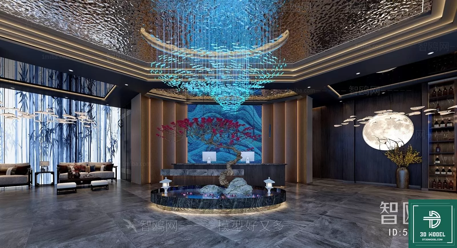 HOTEL LOBBY – 3D SCENES – 3D MODELS – 116