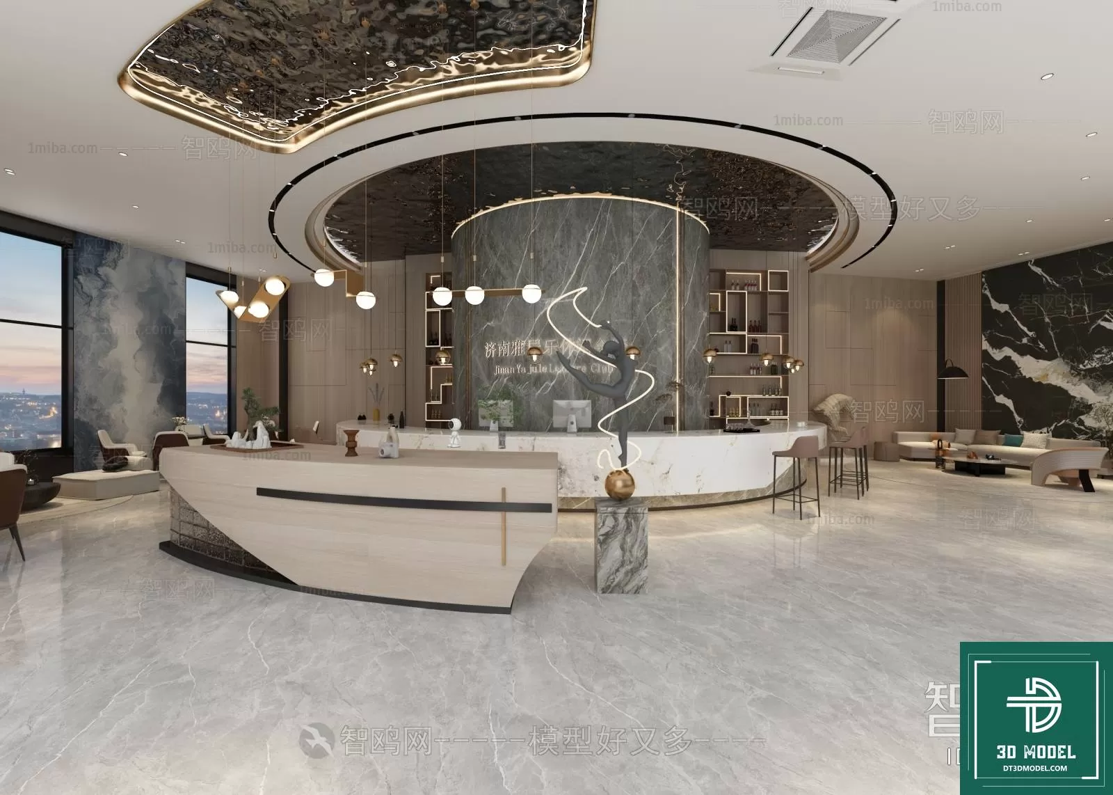 HOTEL LOBBY – 3D SCENES – 3D MODELS – 118