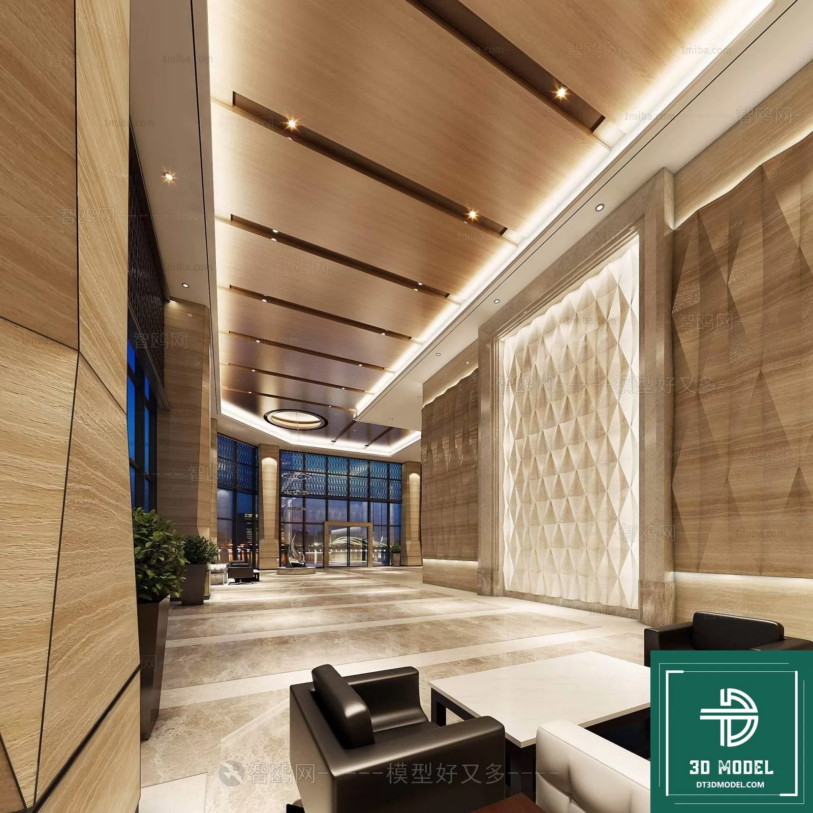 HOTEL LOBBY – 3D SCENES – 3D MODELS – 119