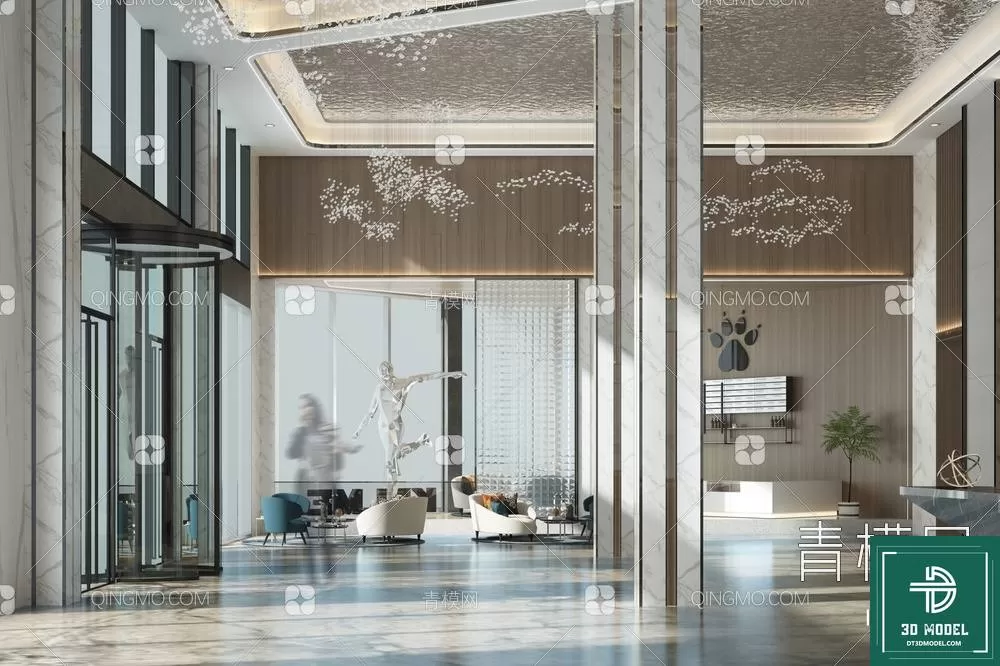 HOTEL LOBBY – 3D SCENES – 3D MODELS – 121