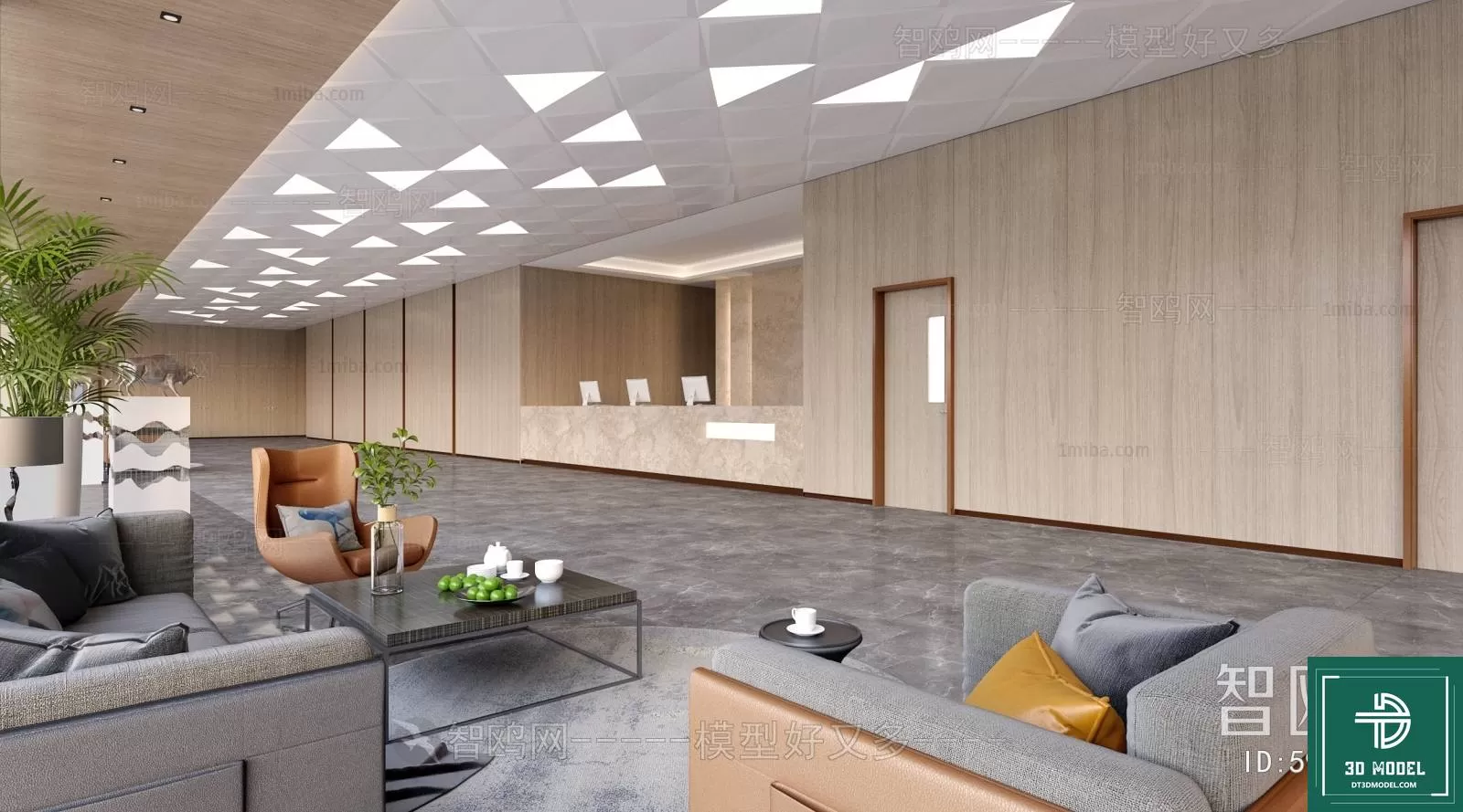 HOTEL LOBBY – 3D SCENES – 3D MODELS – 129