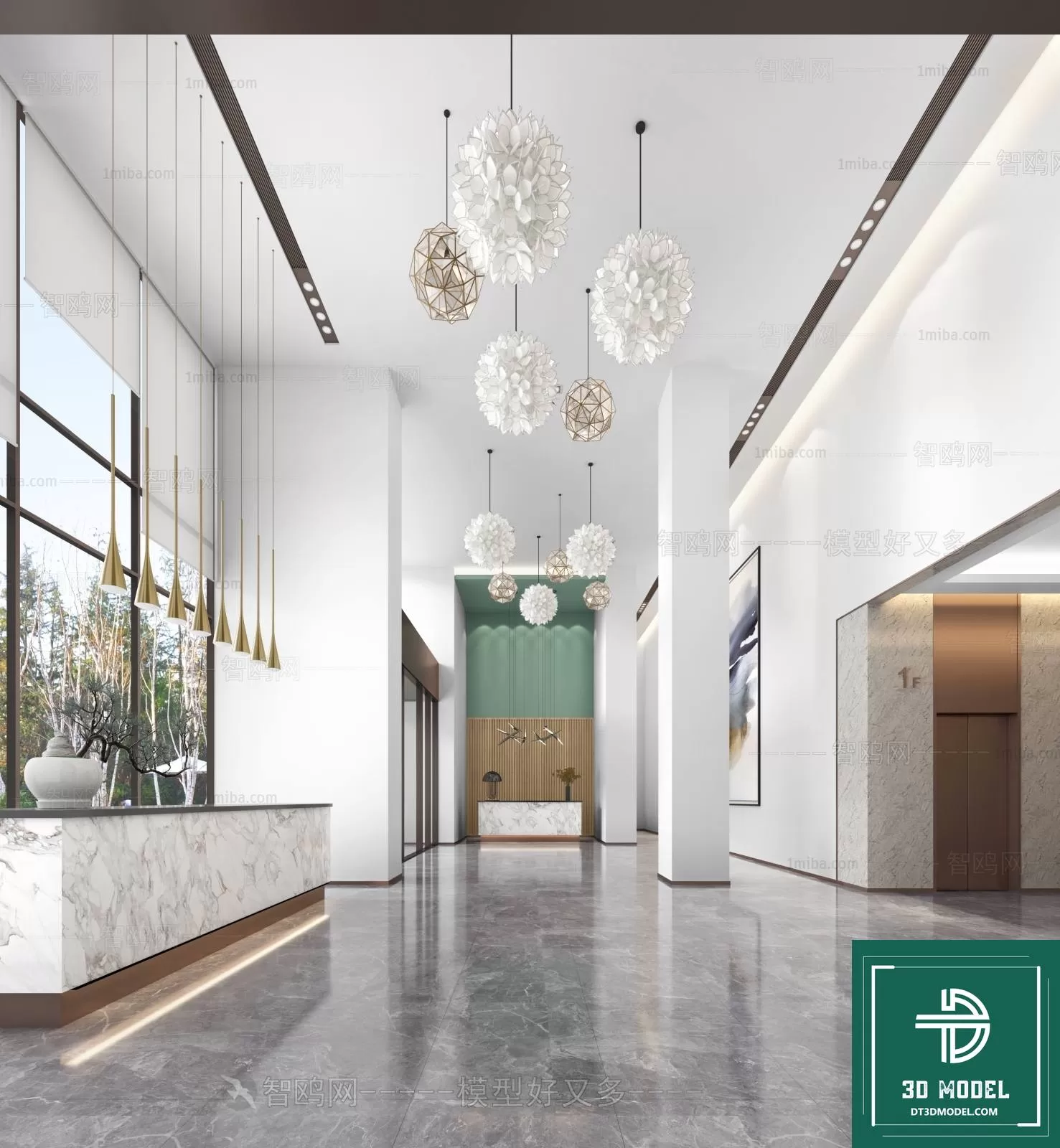 HOTEL LOBBY – 3D SCENES – 3D MODELS – 131