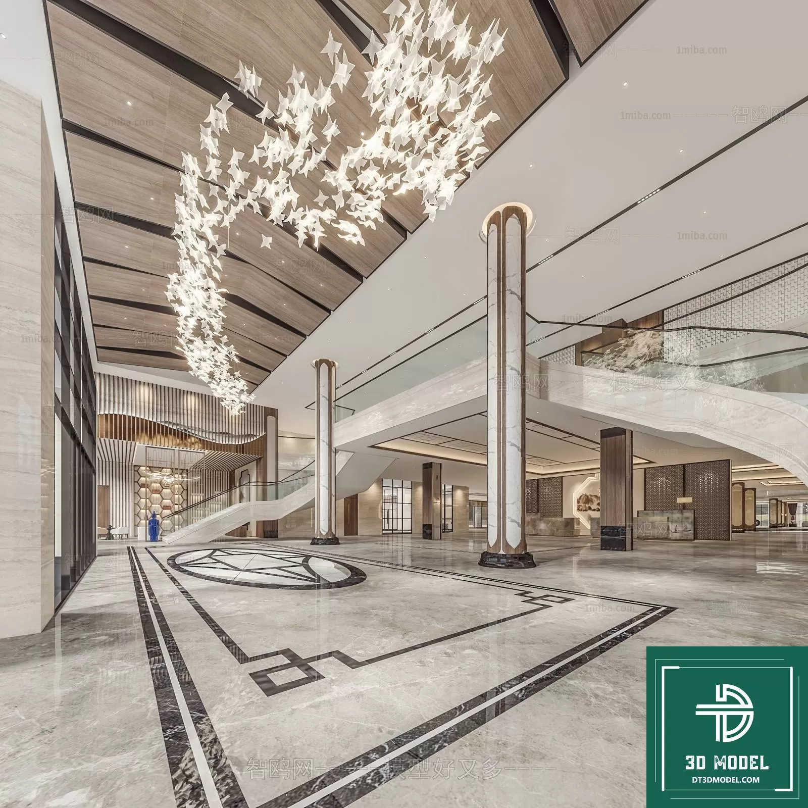 HOTEL LOBBY – 3D SCENES – 3D MODELS – 152