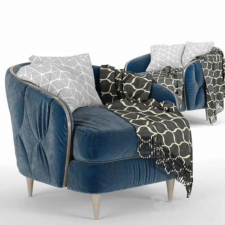 Hour Time Caracole chair 3D Model Free Download