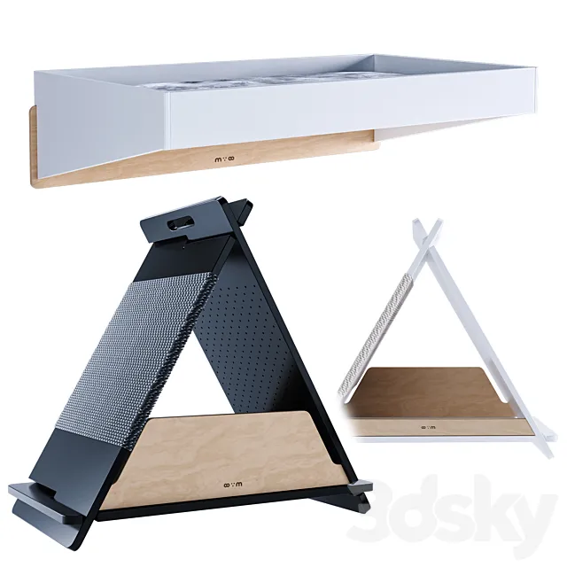 House and bed for a cat 3D Model House and bed for a cat 3D Model