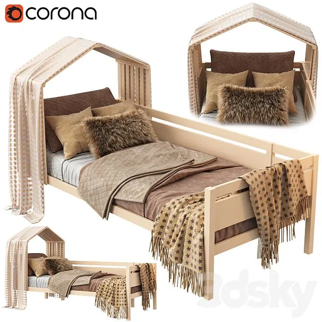 House bed Nest 3D Model House bed Nest 3D Model