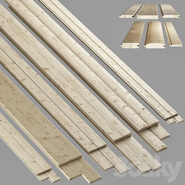 house block lining 3D Model house block lining 3D Model