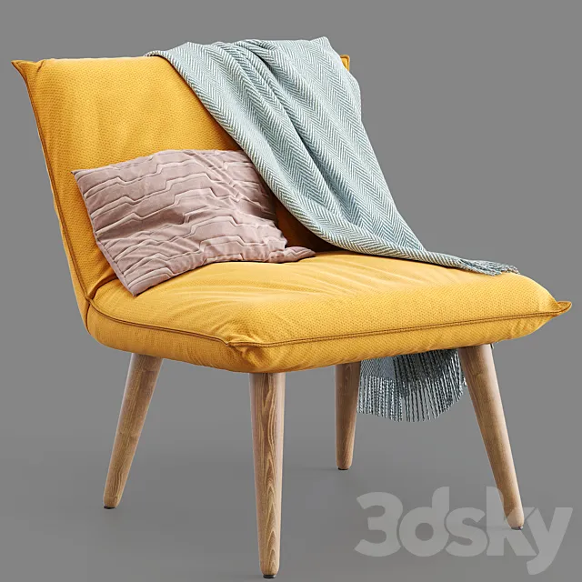 House by John Lewis Tuck Accent Armchair 3DModel