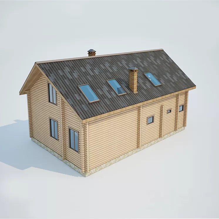 House log 3D Model