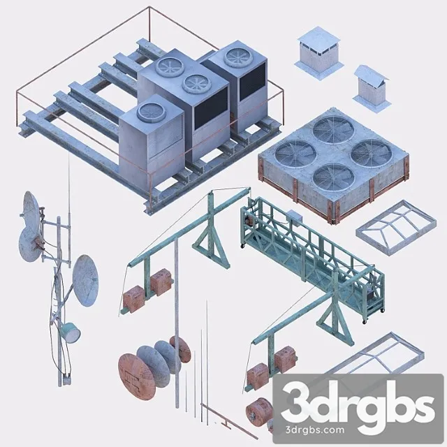 House roof set 2 3D Model Download