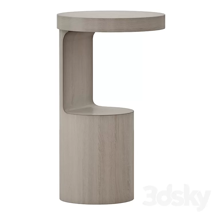 Hout End Table (Crate and Barrel) 3D Model Hout End Table (Crate and Barrel) 3D Model