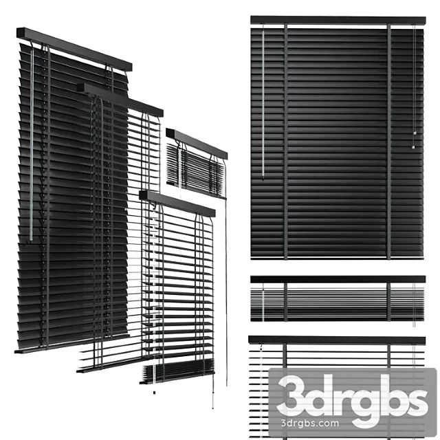 Houten Jaloezieen Blind 3D Model Download